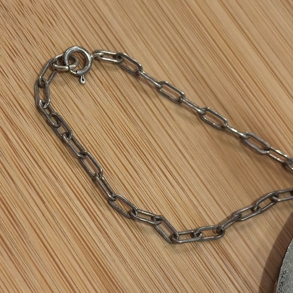 Navajo Signed M. Spencer
Sterling S 18" Necklace, Turquoise, MOP, Lapis, Zuni - Picture 10 of 12